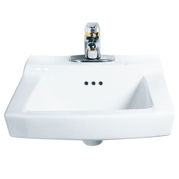 Comrade® Wall-Hung Sink With 4-Inch Centerset, Wall Hanger Included White