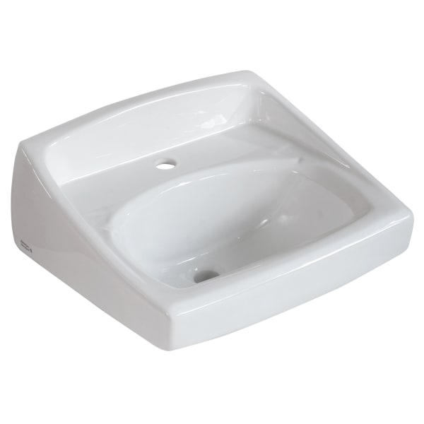 Lucerne Wall-Hung Sink With Center Hole Only White