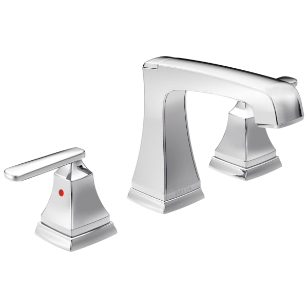 Delta Ashlyn® Two Handle Widespread Bathroom Faucet with EZ Anchor® Chrome