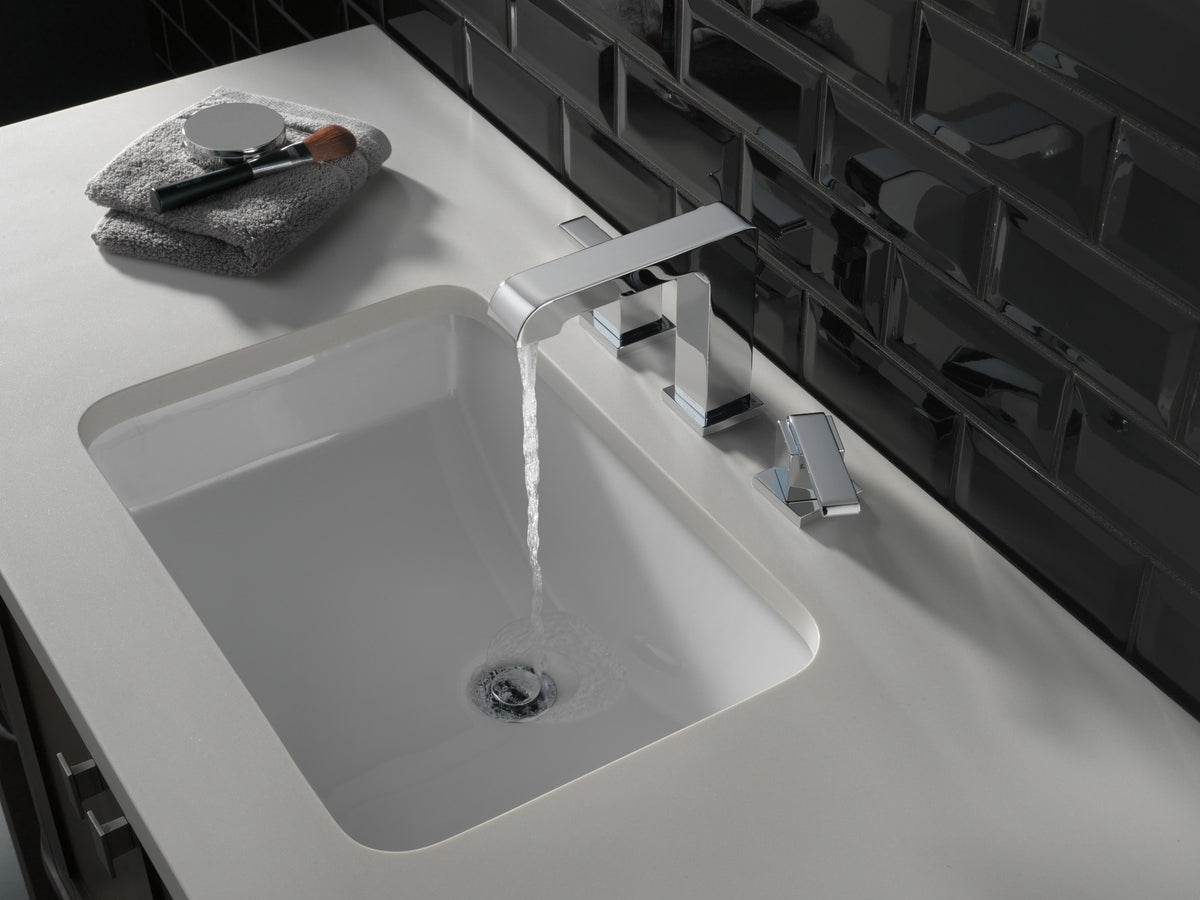 Delta Ara® Two Handle Widespread Bathroom Faucet Chrome