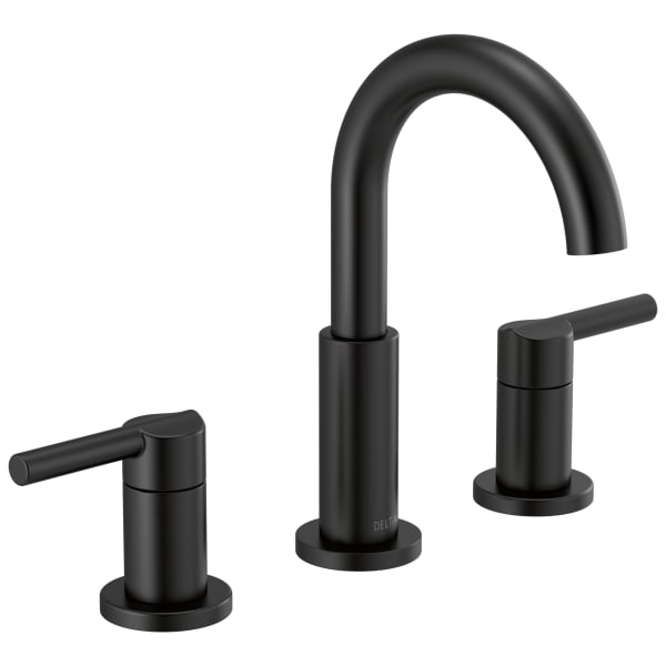 Delta Nicoli® Two Handle Widespread Bathroom Faucet Matte Black