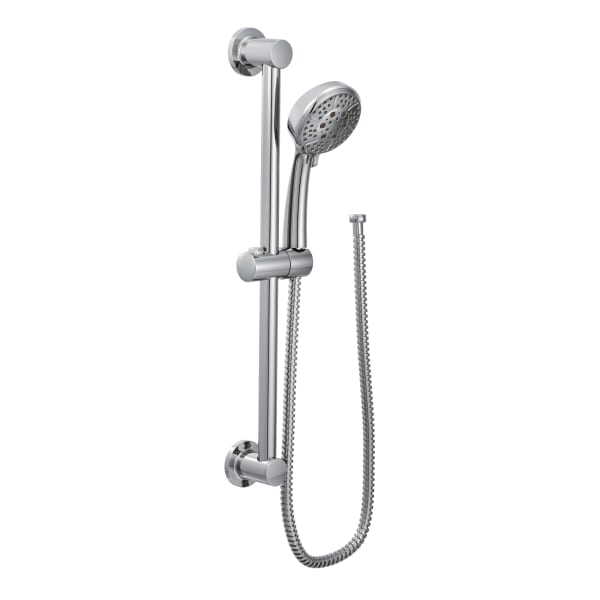Moen 4-Spray 4 in. Eco-Performance Handheld Handshower with Slidebar in Chrome