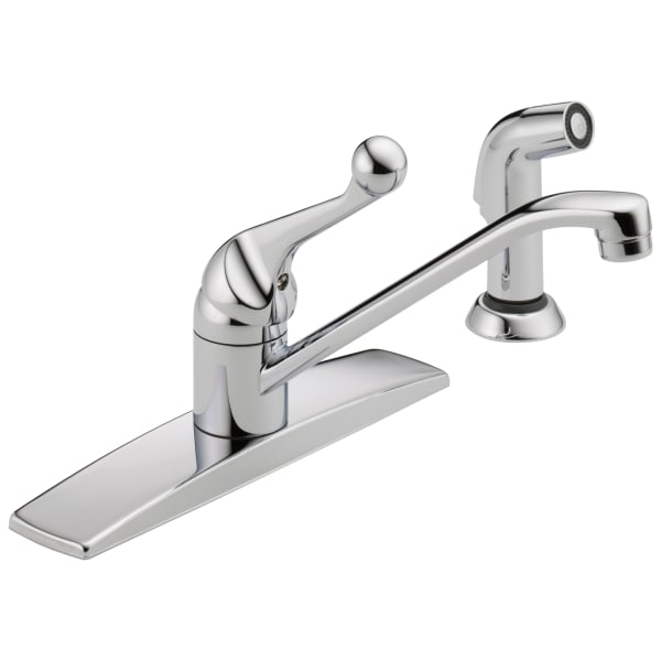 Delta 400 Series Single Handle Kitchen Faucet with Spray Chrome