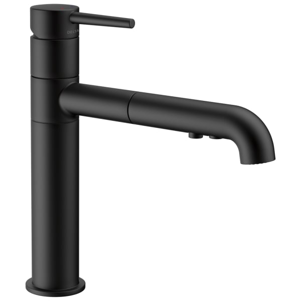 Delta Trinsic® Single Handle Pull-Out Kitchen Faucet Matte Black