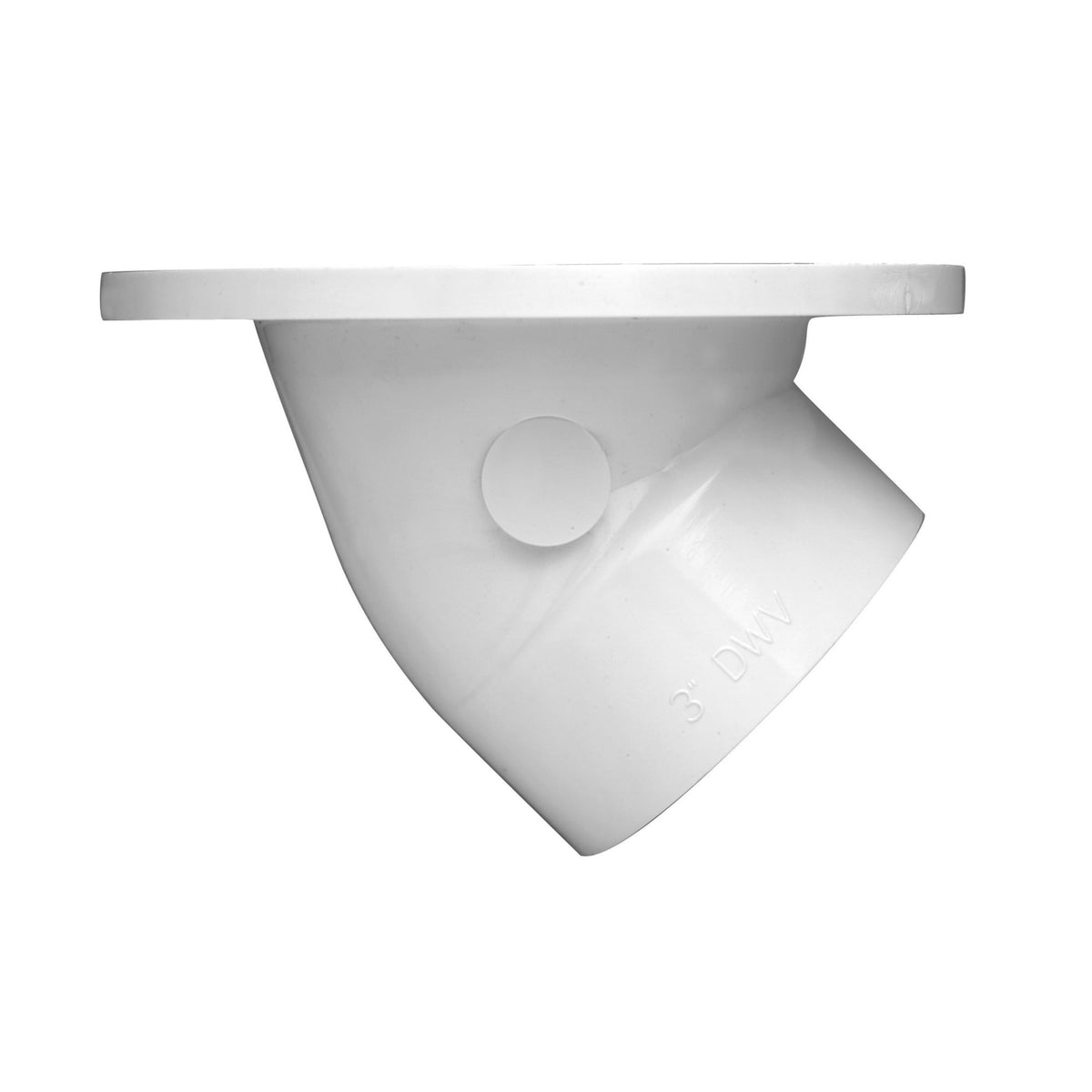 Oatey® 3 in. or 4 in. PVC 45° Closet Flange with Plastic Ring without Test Cap