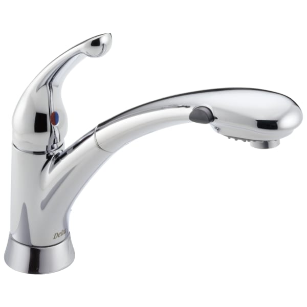 Delta Signature Single Handle Pull-Out Kitchen Faucet Chrome