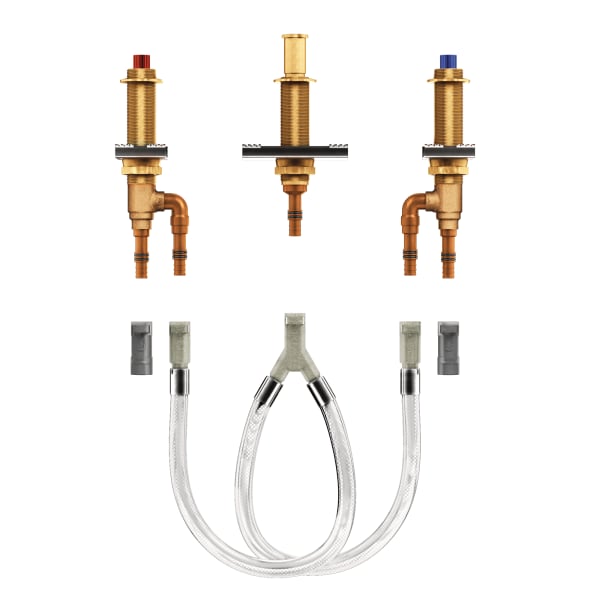 Moen M-Pact 2-Handle 3-Hole Roman Tub Adjustable Rough-In Valve - 1/2 in. CPVC PEX Connection