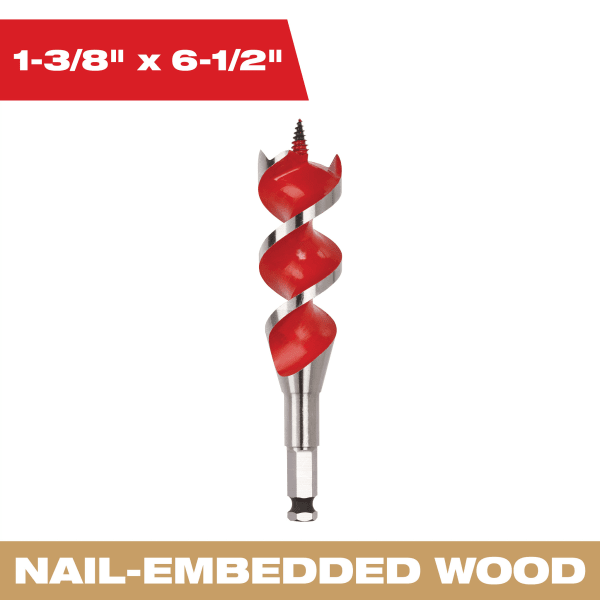 1-3/8" x 6-1/2" Auger Bit