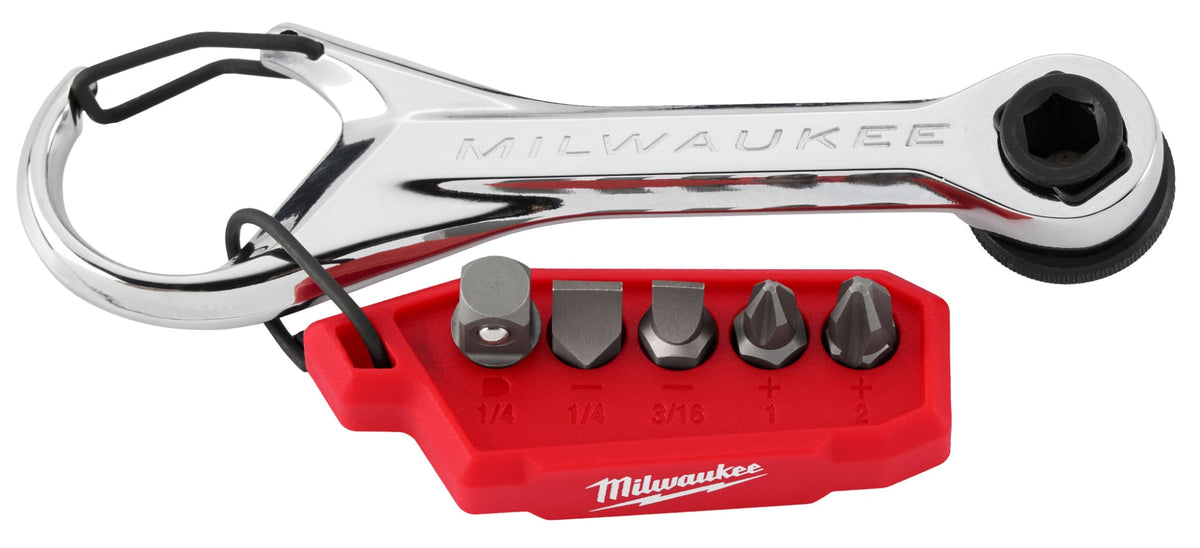 Milwaukee Tools 7-in-1 Multi-Bit Mini Ratchet
