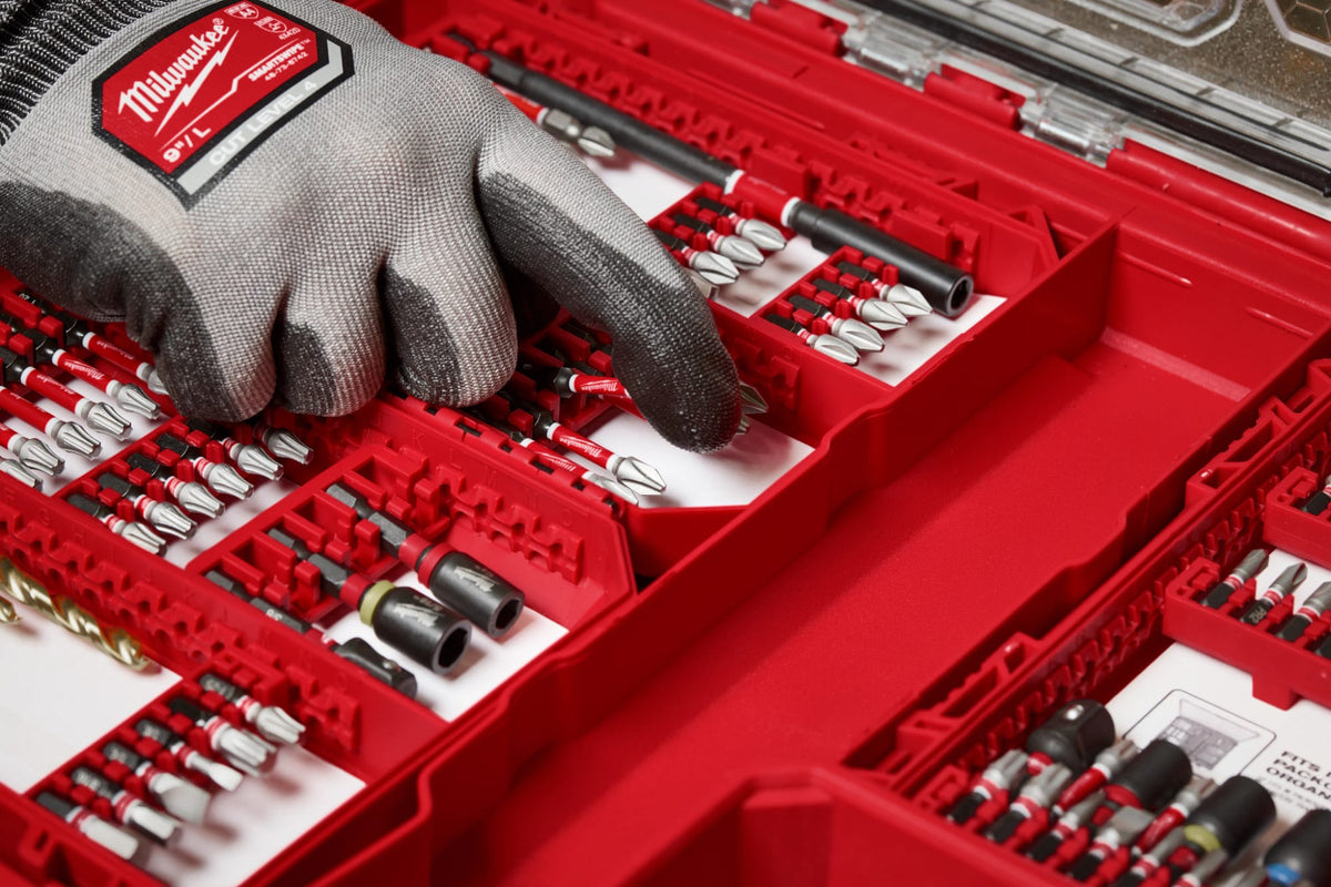 Milwaukee Tools 100 Piece SHOCKWAVE™ Impact Duty Driver Bit PACKOUT™ Set