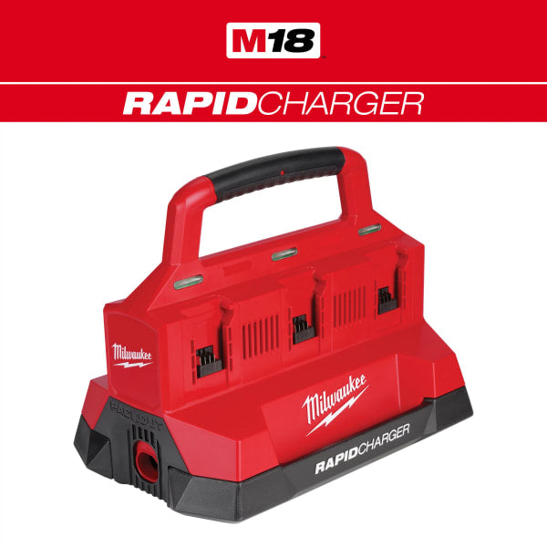 M18™ Six Bay Rapid Charger w/ PACKOUT™ Compatibility