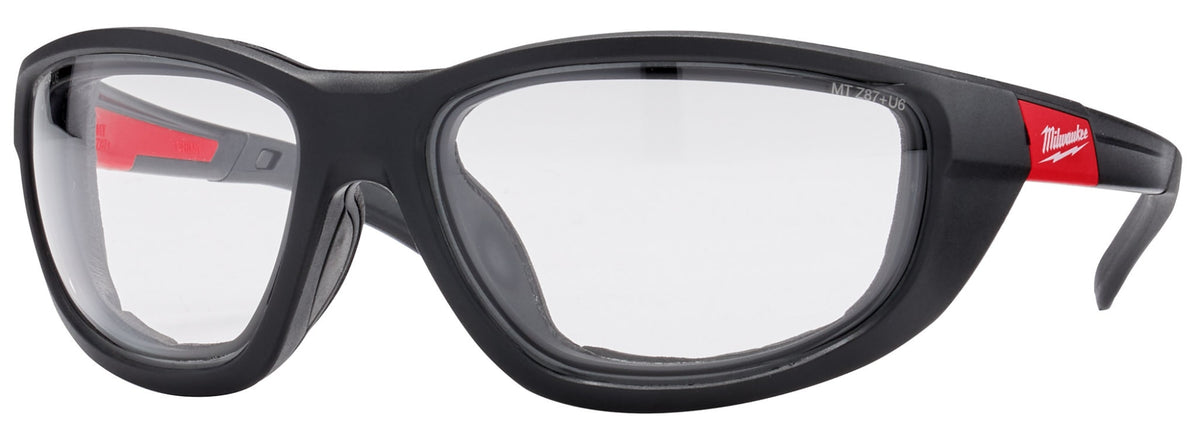 Milwaukee Tools Clear Performance Safety Glasses with Gasket