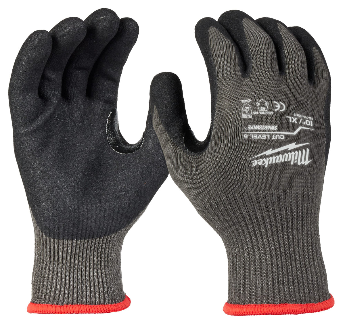 Milwaukee Tools (1) Cut Level 5 Nitrile Dipped Gloves - XL (48-73-8653)