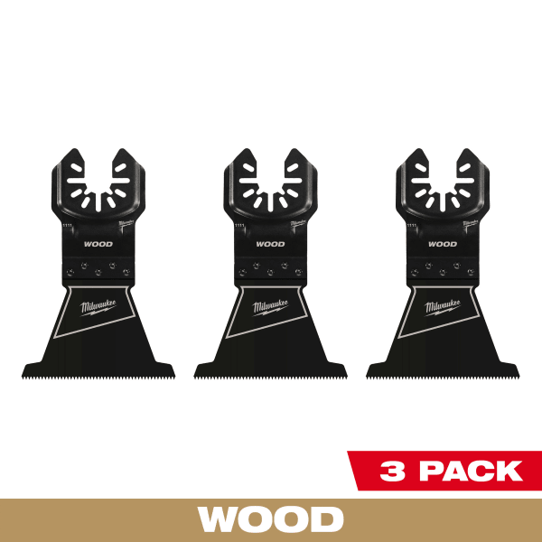 2-1/2" High Carbon Steel Wood Universal Fit Oscillating Multi-Tool Blade (3 Pack)