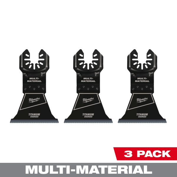 2-1/2" Bi-Metal Multi-Material Universal Fit Oscillating Multi-Tool Blade (3 Pack)