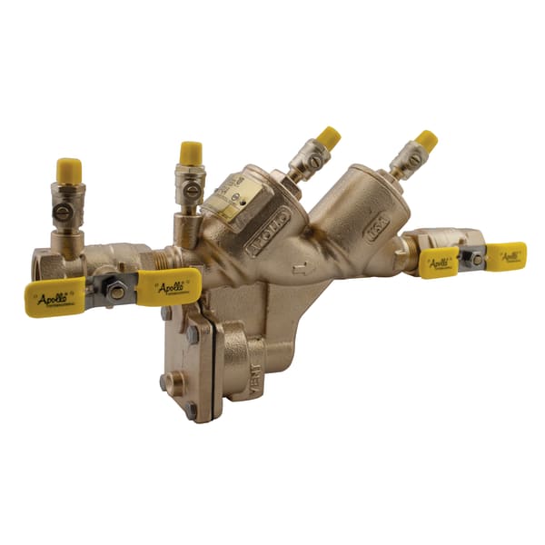 Apollo Bronze Reduced Pressure Backflow Preventer with Standard Ball Valves, SAE Threaded Test Cocks 3/4" (2 x FNPT)
