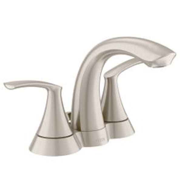 Moen Seena Spot resist brushed nickel two-handle bathroom faucet