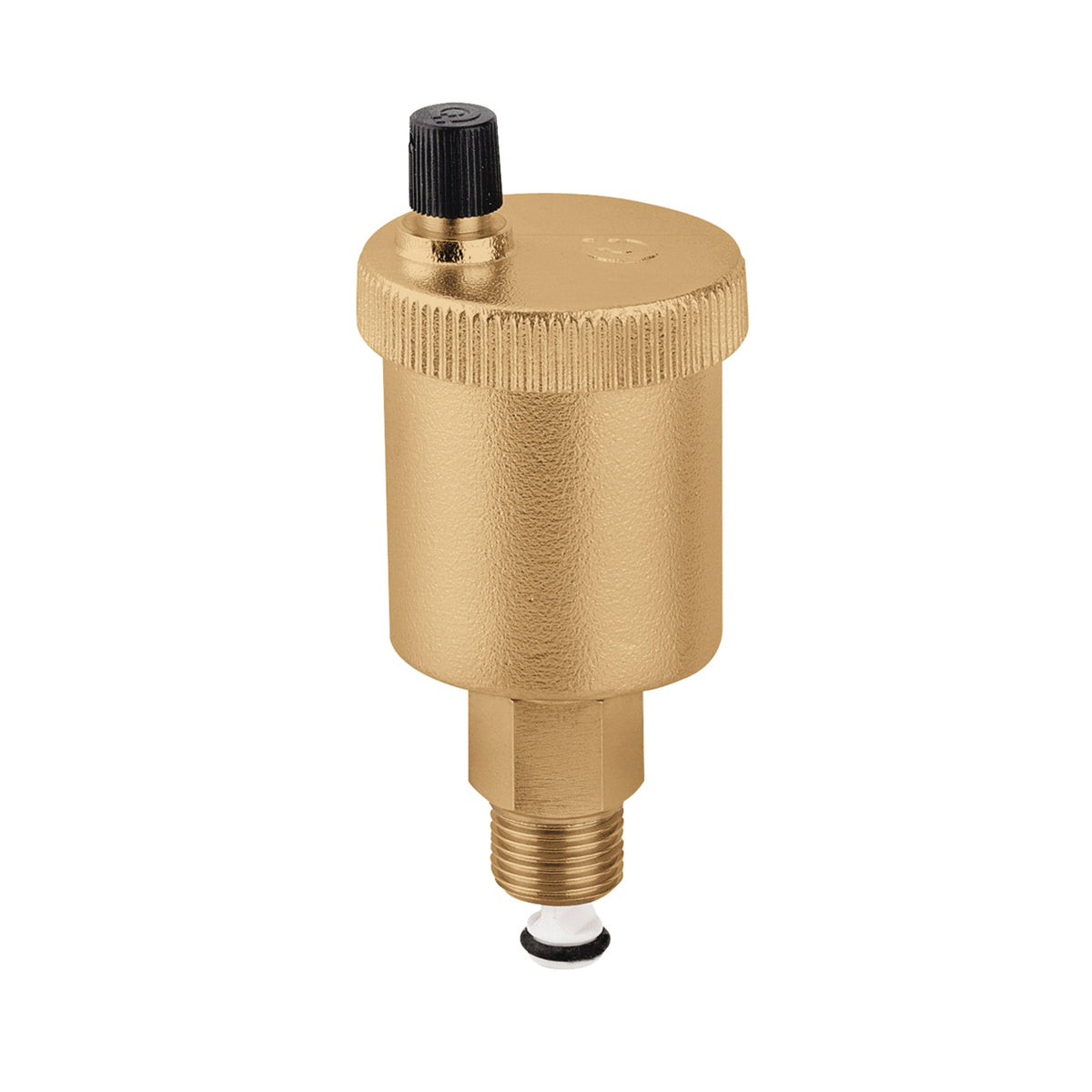 Caleffi 502115A MINICAL Automatic Air Vent 1/8 in. Male NPT with Service Check Valve, 150 PSI