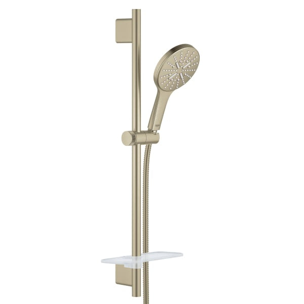 24" Shower Slide Bar Kit - 3 Sprays, 1.75 gpm in GROHE BRUSHED NICKEL