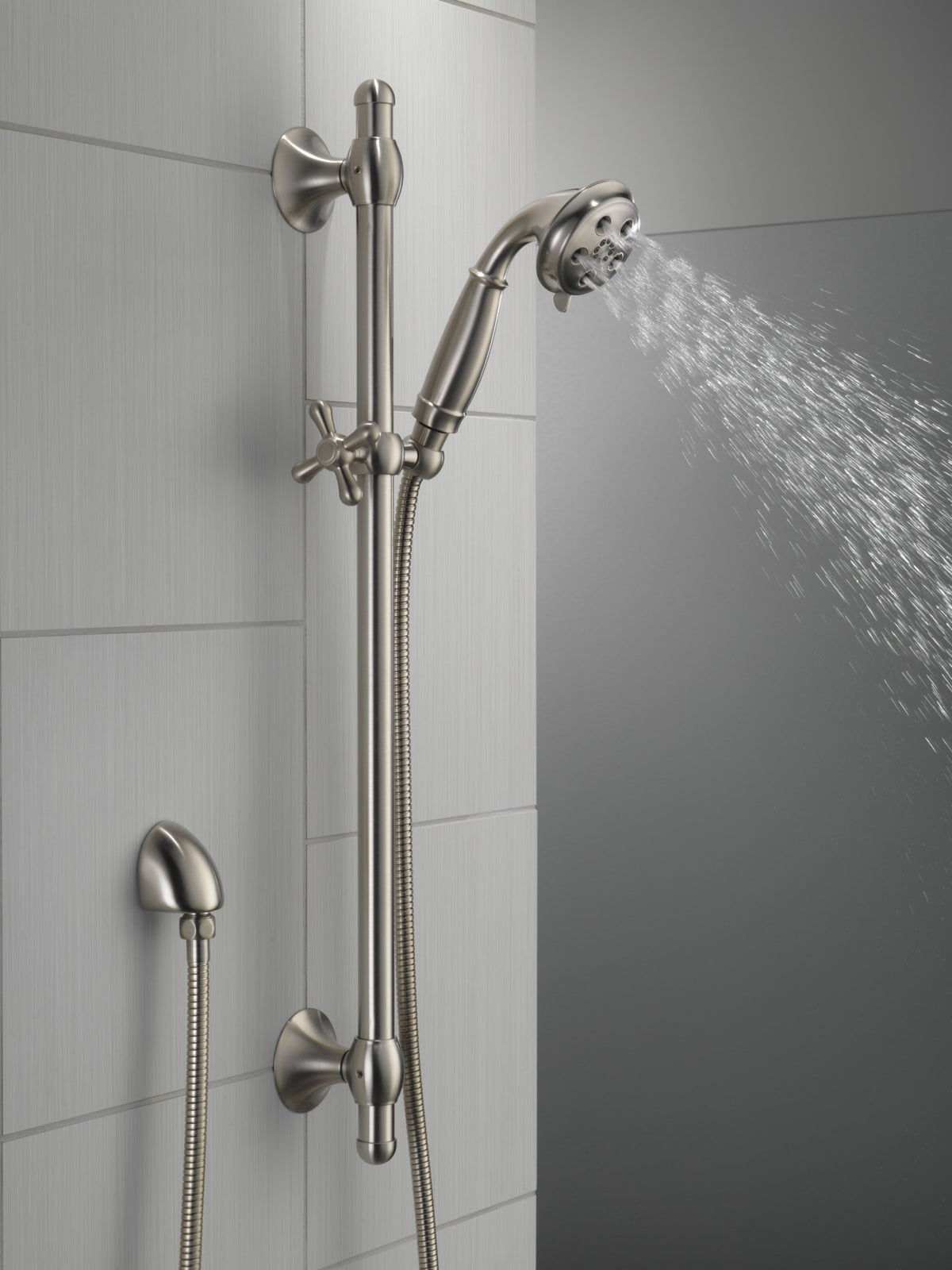 Delta Universal H2OKinetic® 3-Setting Slide Bar Handshower Stainless