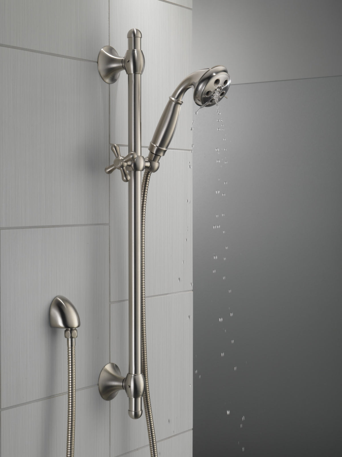 Delta Universal H2OKinetic® 3-Setting Slide Bar Handshower Stainless