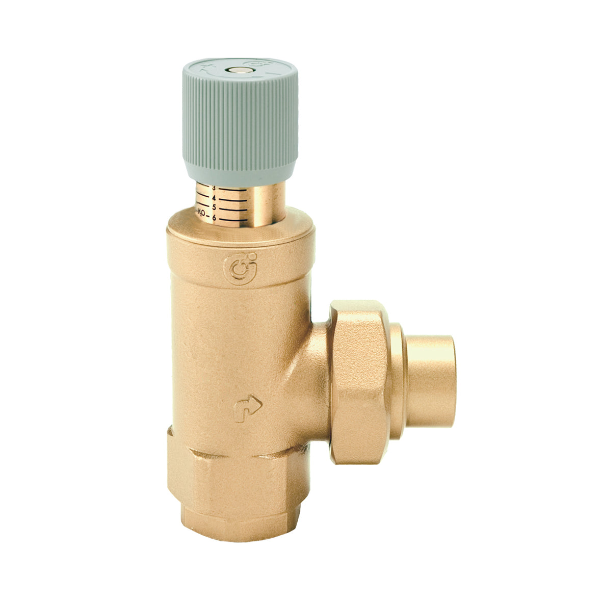 Caleffi 519502A Differential Pressure Bypass Valve 3/4 in. Male NPT, Adjustable 2-10 PSI