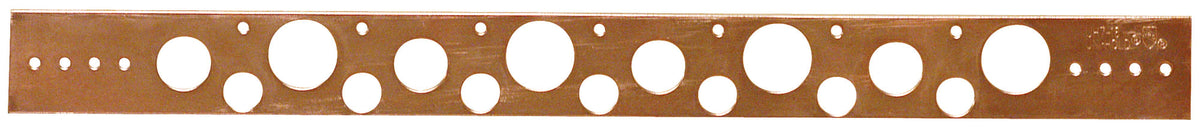 Sioux Chief 521-810 1-3/4" x 20" Stub Out Bracket, 7 3/4" Holes & 4 1" Holes on 4" Centers