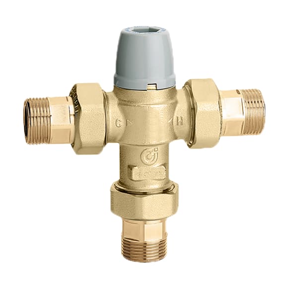 Caleffi 521352A TubMixer Anti-Scald 3-Way Thermostatic Mixing Valve 3/4" NPT, ASSE 1070