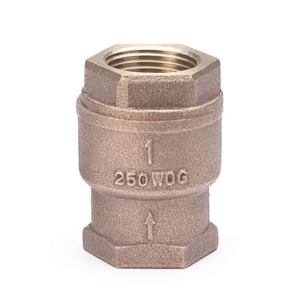 3/4" - FIP x FIP - Bronze Check Valve - 250 WOG, Spring Check, Bronze Seat, TFE Disc
