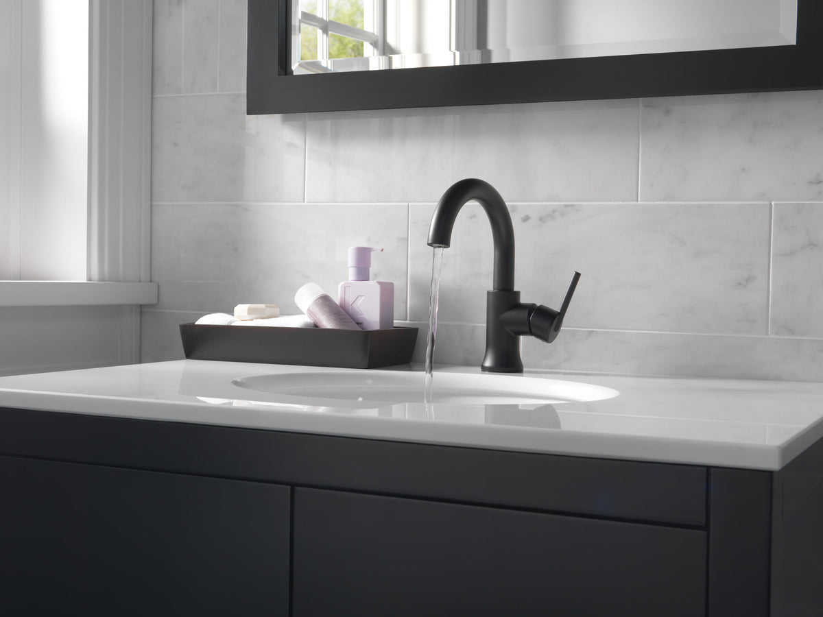 Delta Trinsic® Single Handle Bathroom Faucet Matte Black 559HA-BL-DST