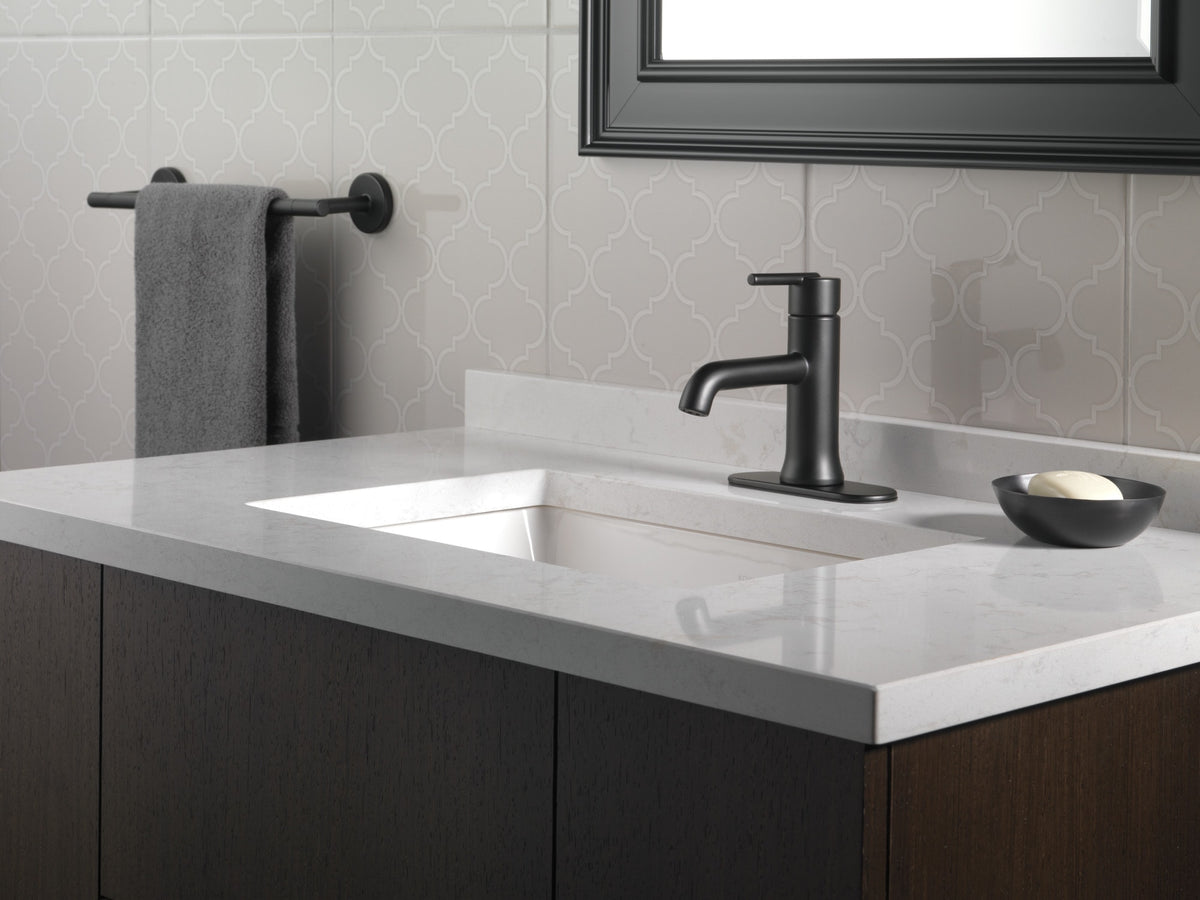 Delta Trinsic® Single Handle Bathroom Faucet Matte Black 559LF-BLLPU