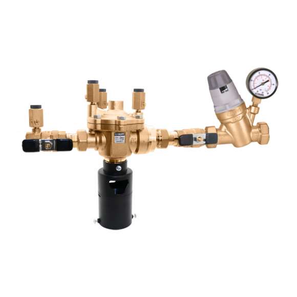 Caleffi 574151A 574 COMBO AutoFill RPZ Backflow Preventer & Fill Valve 3/4" NPT with Pressure Gauge, ASSE 1013, Low Lead