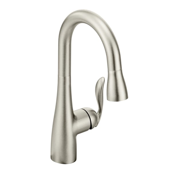 Moen Arbor Single-Handle Pull-Down Sprayer Bar Faucet with Reflex and Power Clean in Spot Resist Stainless