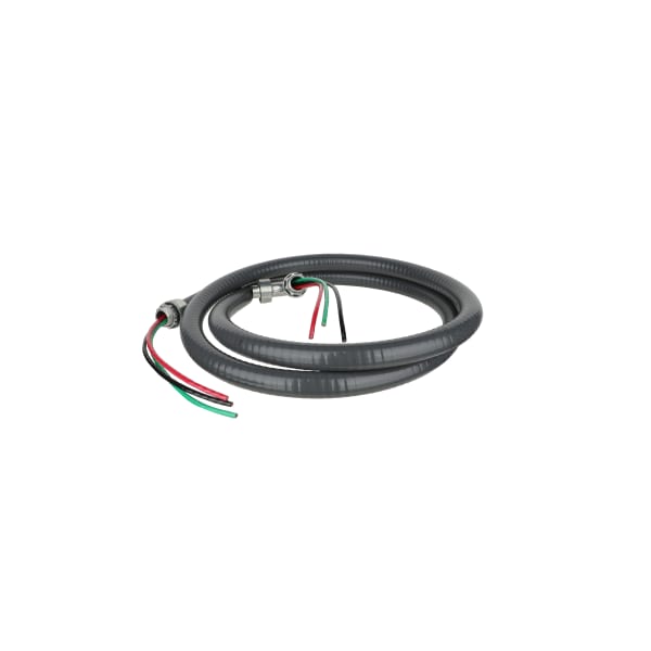 Whip 1/2in. x 6ft. #10 THHN Wire - Metallic Connectors