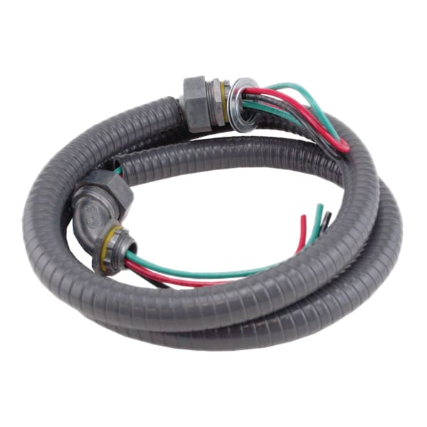 Whip 3/4in. x 6ft. #8 THHN Wire - Metallic Connectors