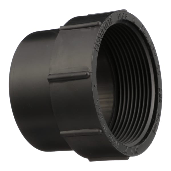 2" ABS DWV Fitting Female Adapter (Cleanout Adapter less Plug) - Spigot x FPT