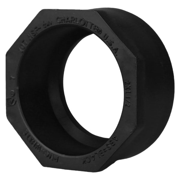 2" x 1-1/2" ABS DWV Flush Bushing - Spigot x H