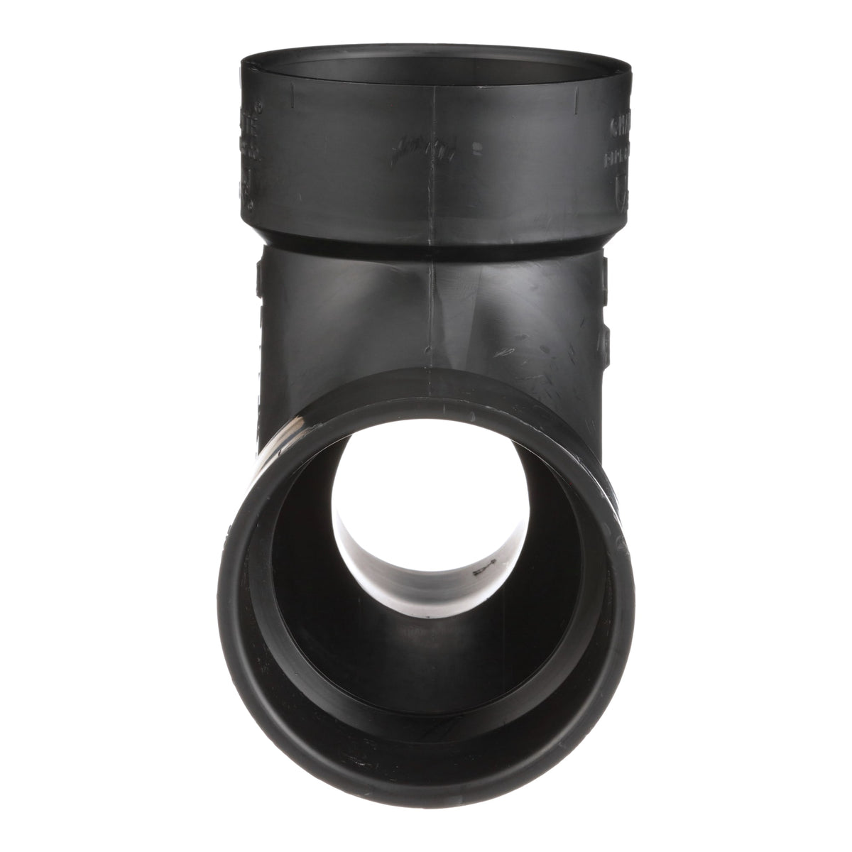 Charlotte Pipe 3" x 3" x 2" ABS DWV 90° Elbow with Low Heel Inlet - All H