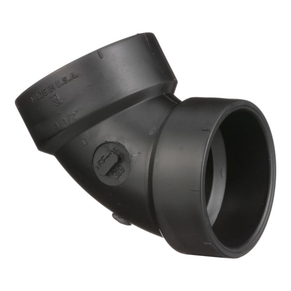 1-1/2" ABS DWV 60° Elbow - H x H