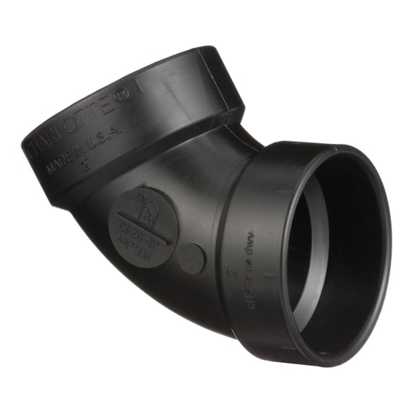 2" ABS DWV 60° Elbow - H x H