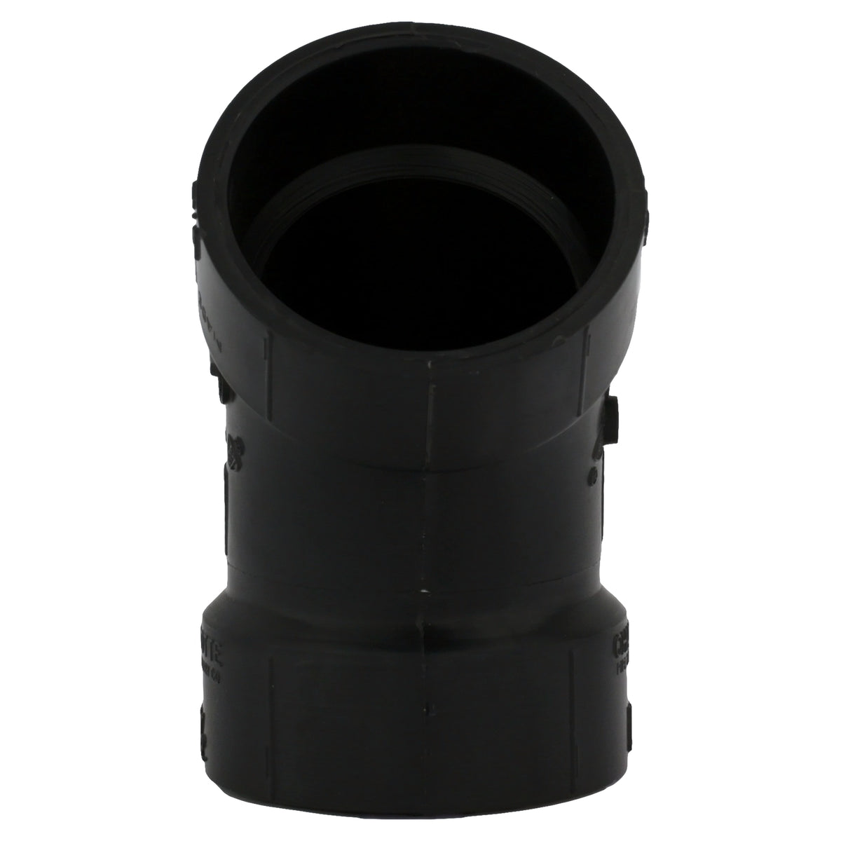 Charlotte Pipe 1-1/2" ABS DWV 45° Elbow - H x H