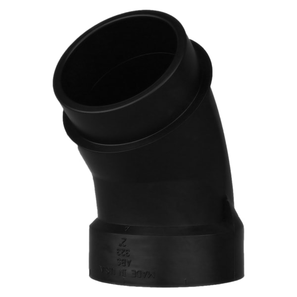2" ABS DWV 45° Street Elbow - H x Spigot