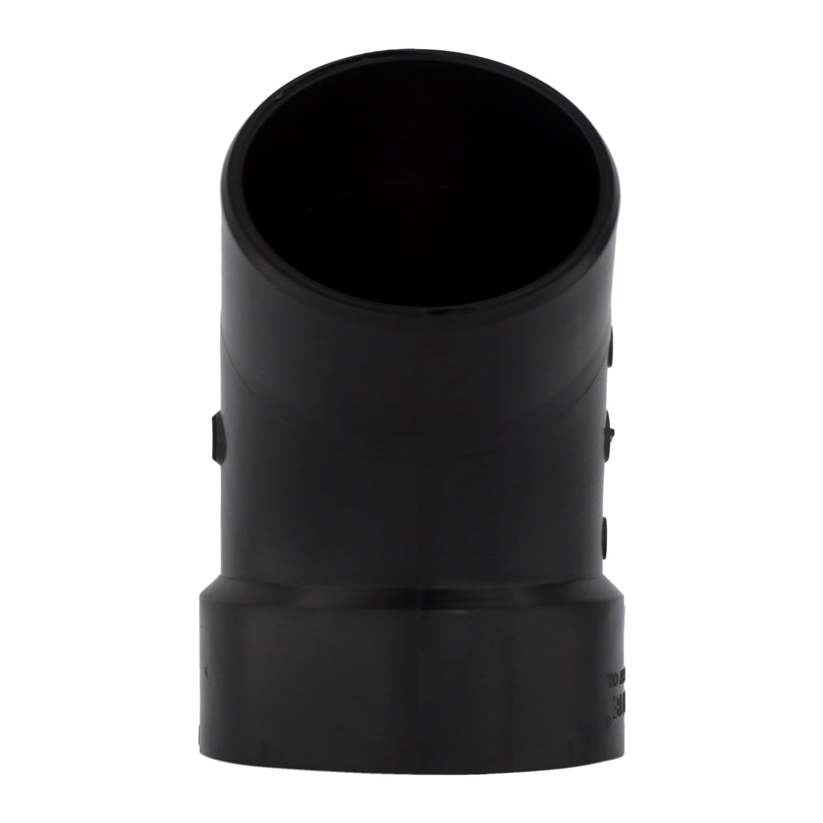 Charlotte Pipe 6" ABS DWV 45° Street Elbow - H x Spigot