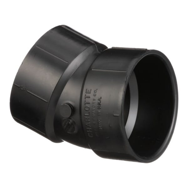 3" ABS DWV 22-1/2° Elbow - H x H
