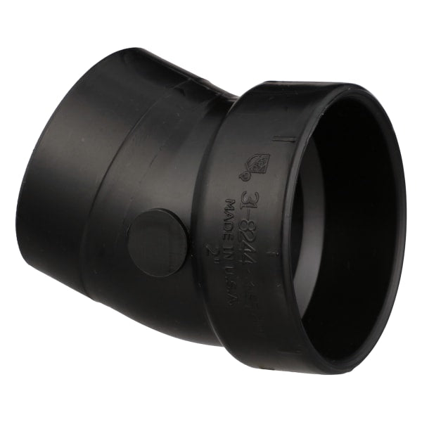 2" ABS DWV 22-1/2° Street Elbow - H x Spigot