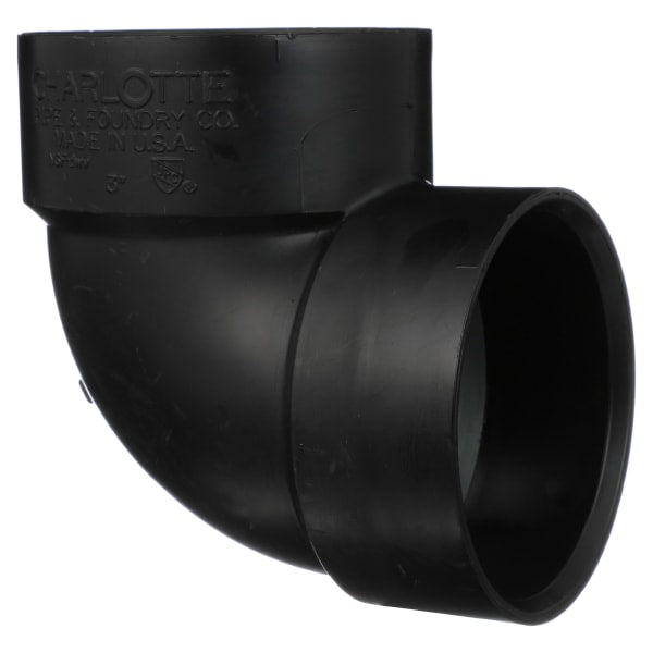 3" ABS DWV 90° Vent Elbow - H x H