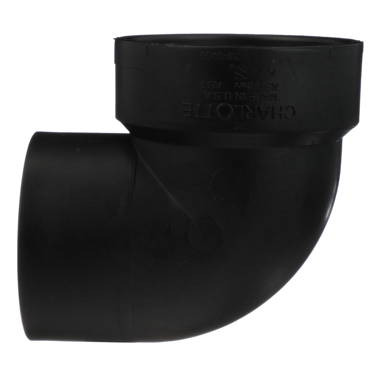Charlotte Pipe ABS-00333-0800 2" ABS DWV 90° Street Vent Elbow - H x Spigot