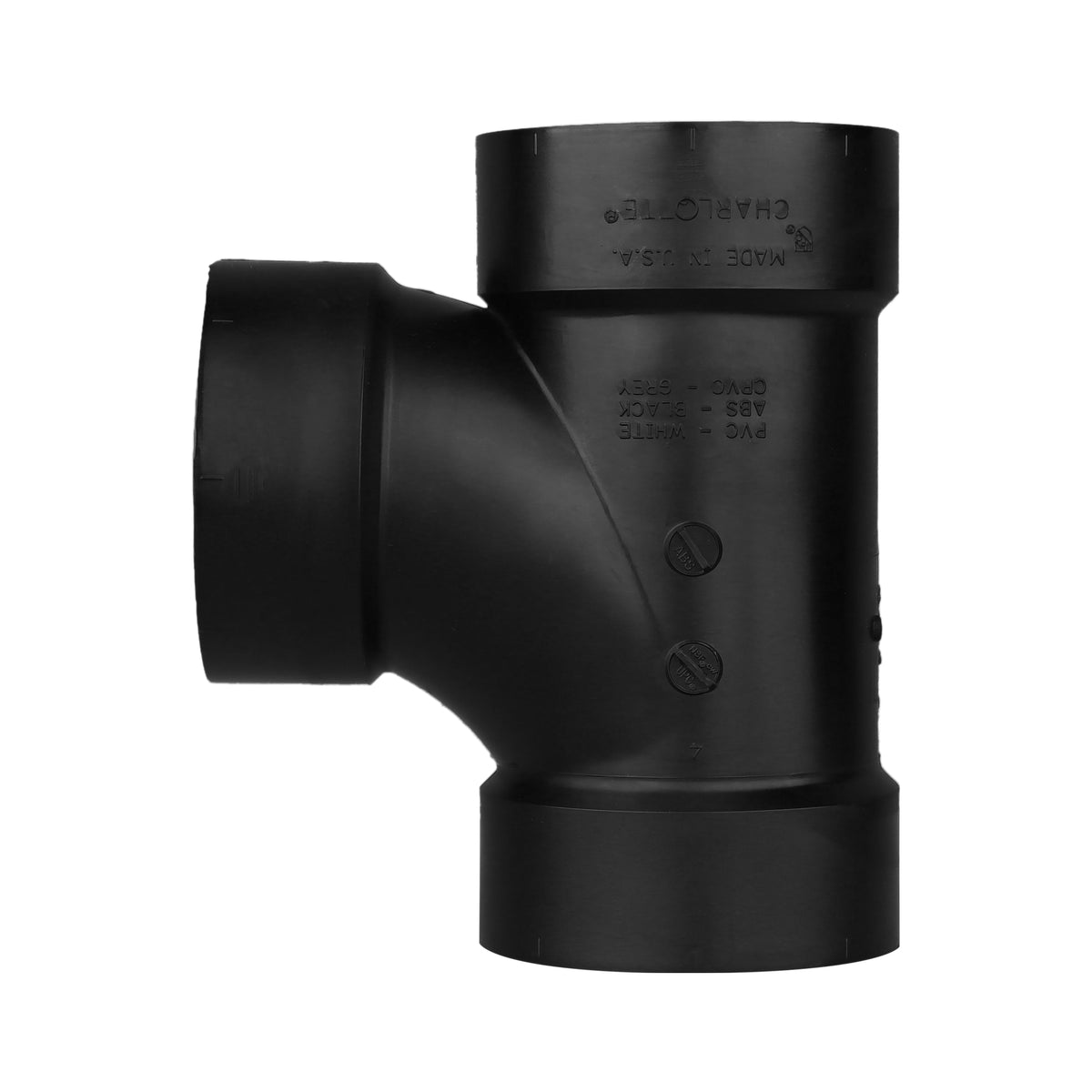 Charlotte Pipe 6" ABS DWV Sanitary Tee - All H