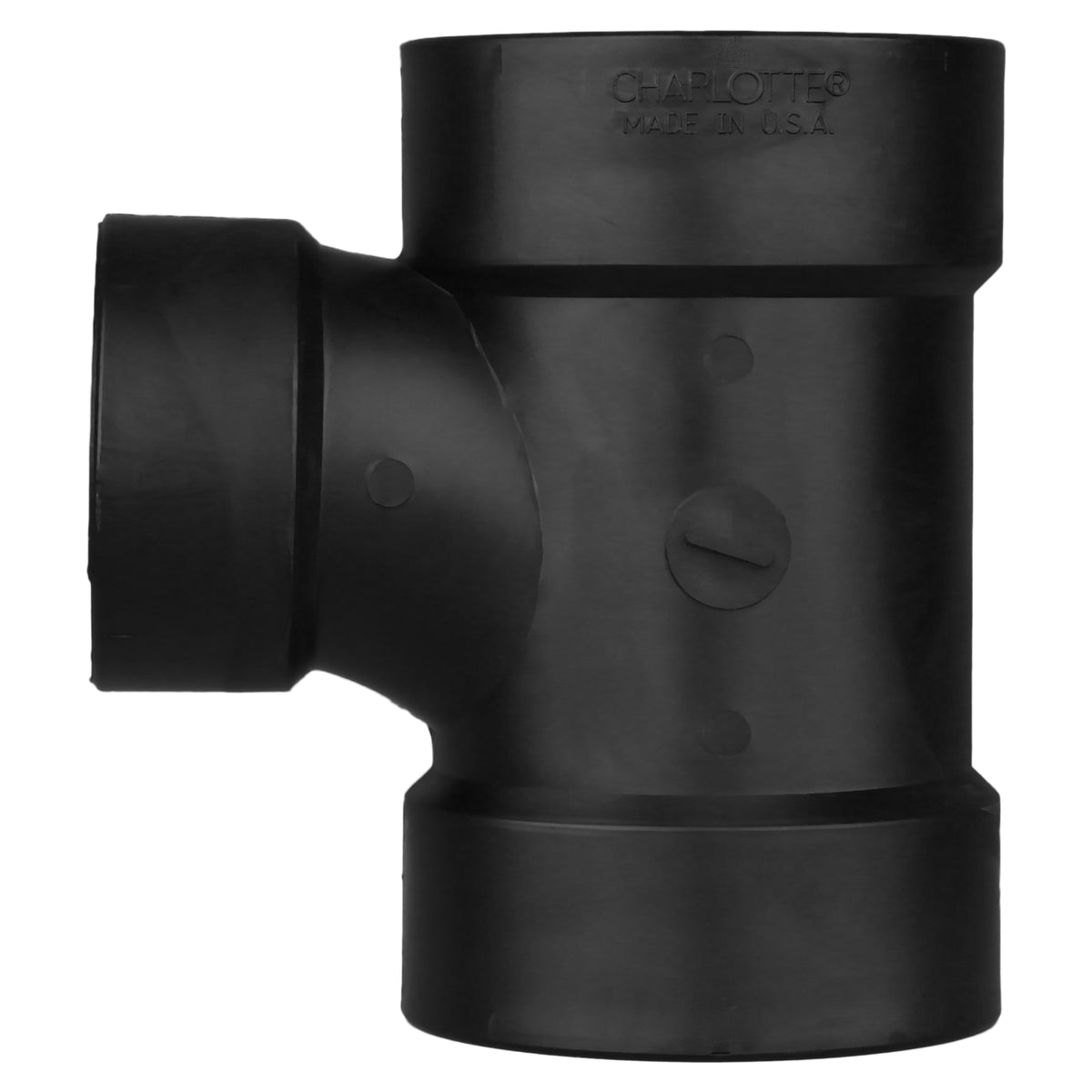 Charlotte Pipe 6" x 6" x 4" ABS DWV Sanitary Tee - All H