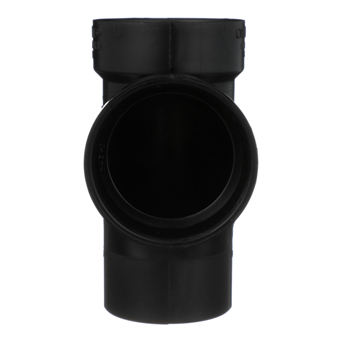 Charlotte Pipe 2" ABS DWV Street Sanitary Tee - Spigot x H x H
